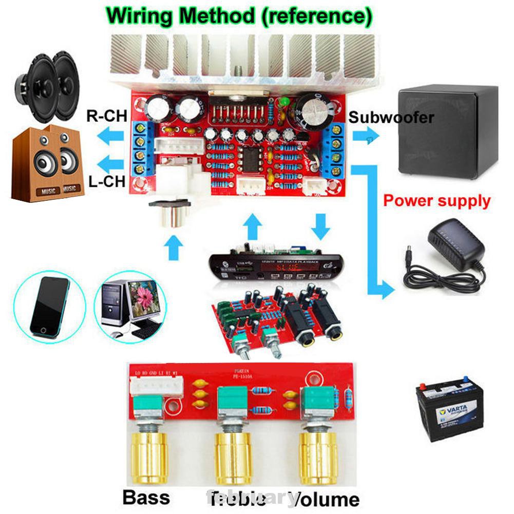 TDA7377 Unassembled Circuit Subwoofer Audio Components Exquisite Low Noise Amplifier Board Kit