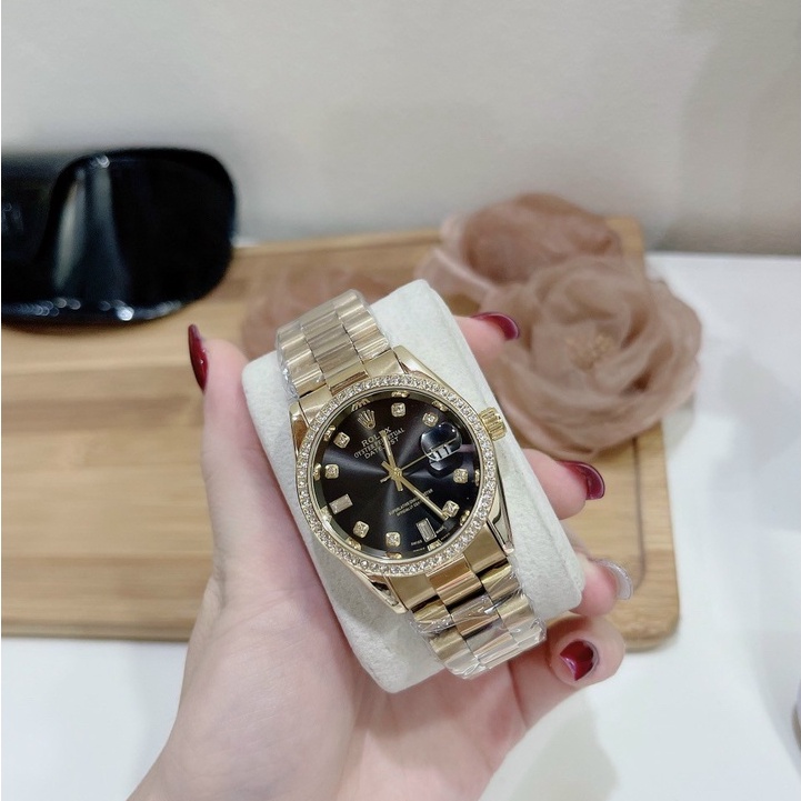 Đồng hồ Rolex nam dây đúc đặc cao cấp 2 màu đen trắng [ BH 12 THÁNG 1 ĐỔI 1 MIỄN PHÍ ] | BigBuy360 - bigbuy360.vn