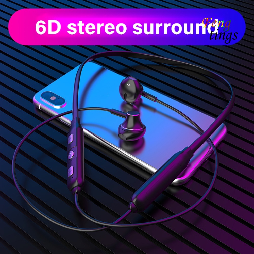 【FT】Sports Magnetic Neck Band Wireless Bluetooth In-Ear Earphone Stereo Headphone