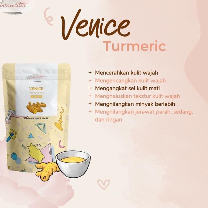 (Hàng Mới Về) Mặt Nạ Tourmeric Venice Facemask By Pinkroulette 5.5 | BigBuy360 - bigbuy360.vn