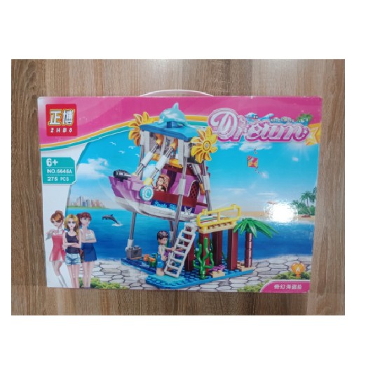 Bộ Lego lắp ráp xếp hình Công viên nước mùa hè - 275 chi tiết - ZHBO Dream 6646A