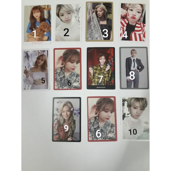Card pre TWICE Jeongyeon siêu xinh (đọc kĩ mô tả sản phẩm)