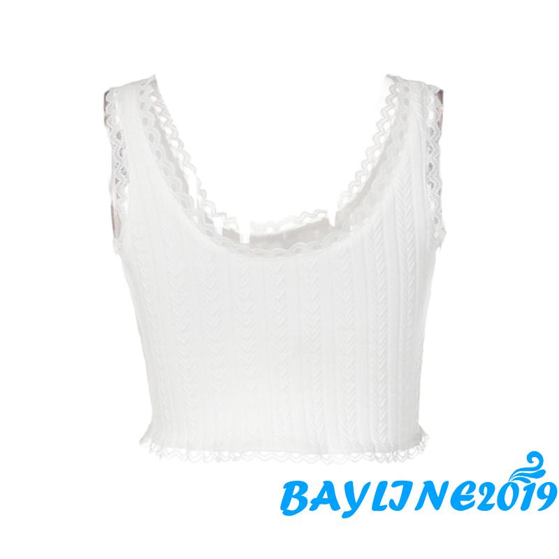 Áo Hai Dây Mùa Hè Mini Cổ Chữ U Không Tay Hở Lưng Có Dây Rút Cho Nữ