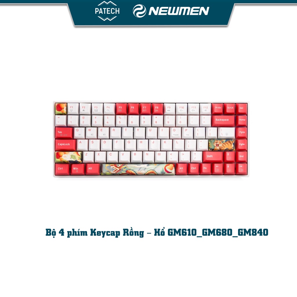 Bộ Keycap Rồng – Hổ GM610_GM680_GM840 (4 nút)