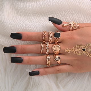 Women Bohemian Style Ring 9Pcs/Set