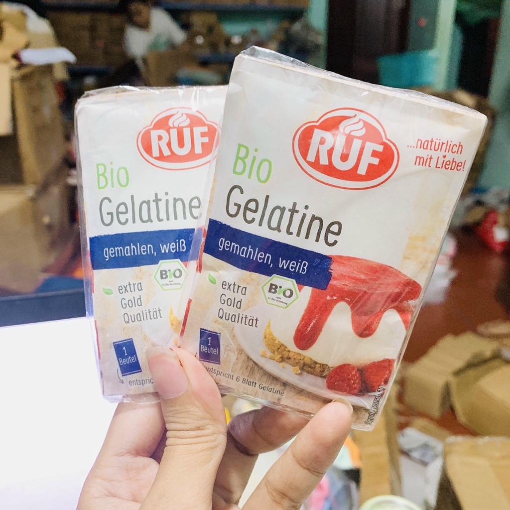 (CHÍNH HÃNG) Bột Gelatine hữu cơ Ruf 9G