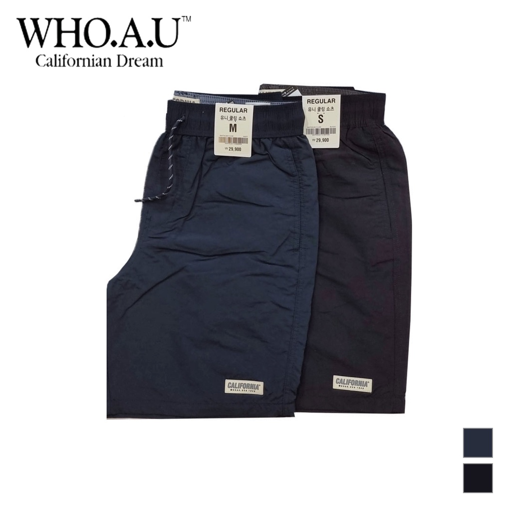 Quần short WHO.A.U WHTHC2511U lưng thun dây sting CALIFORNIA 1849 100% Nylon (6 màu)