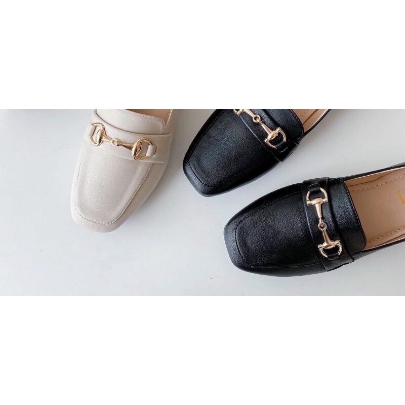 giầy gót trụ 3 p mũi vuông siêu hót siêu sang chảnh ( chuẩn hình)