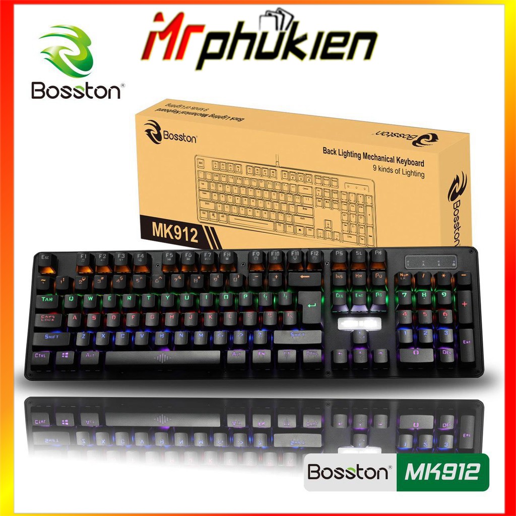 BÀN PHÍM CƠ GAMING BOSSTON MK-912 - MrPhukien