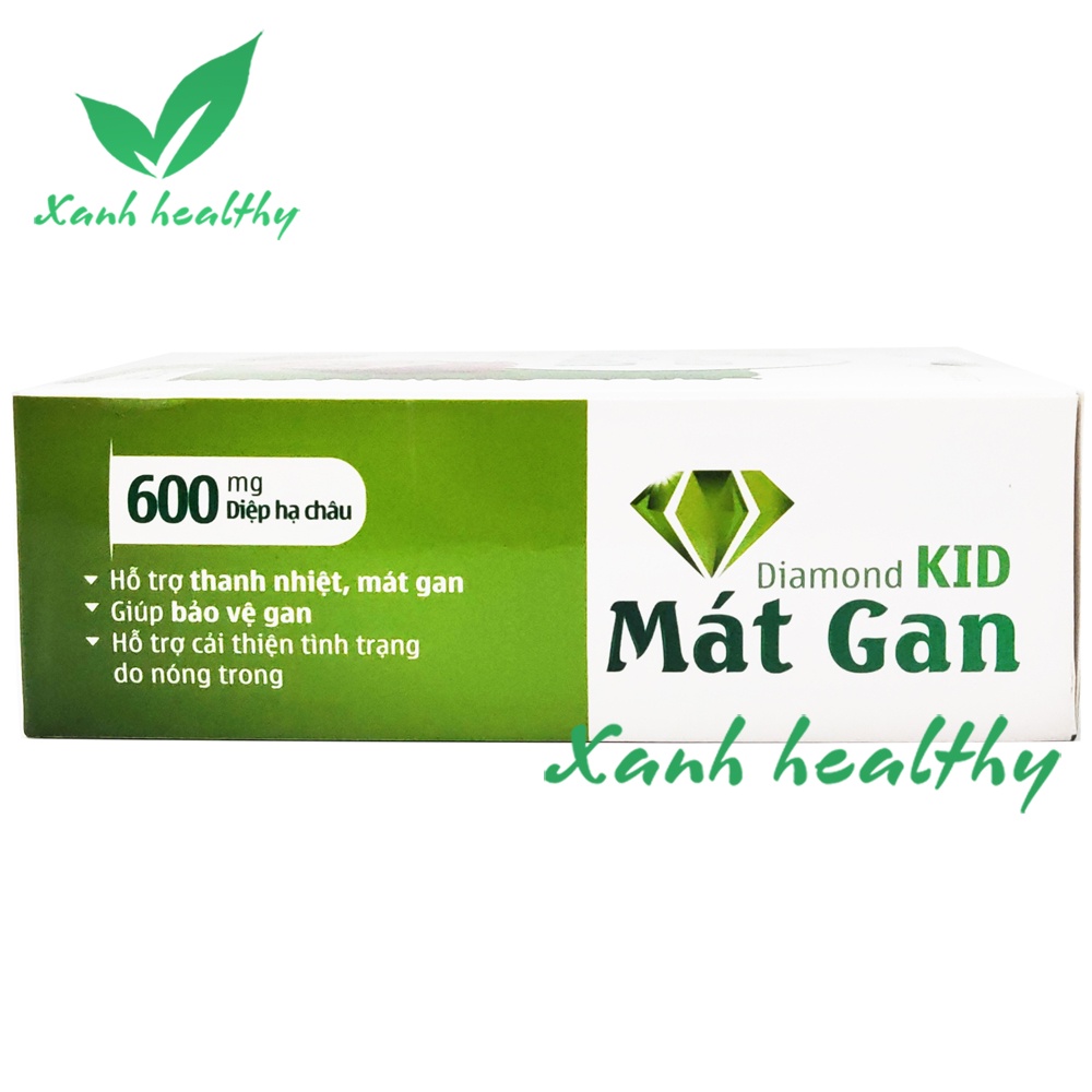 Siro Mát gan Diamond Kid giảm mụn nhọt, mẩn ngứa, rôm sảy - thành phần thảo dược an toàn hiệu quả cho bé từ 1 tuổi