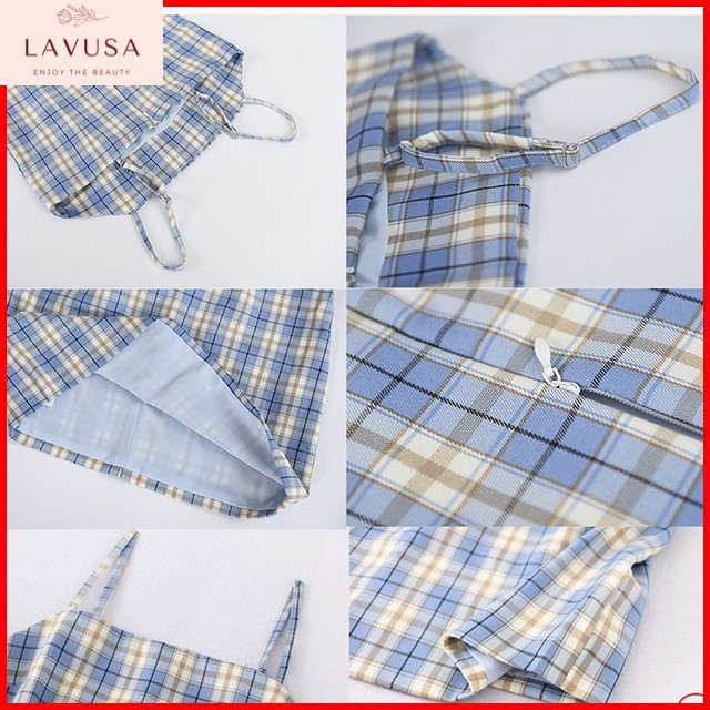 Váy Hai Dây Kẻ Caro Ulzzang 💖 𝘍𝘳𝘦𝘦𝘴𝘩𝘪𝘱 💖 Đầm Kẻ Hai Dây Caro Nhiều Màu Lavusa | BigBuy360 - bigbuy360.vn