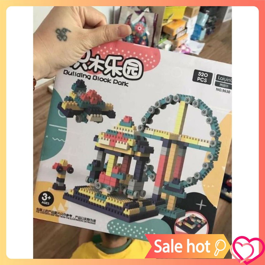 Bộ đồ chơi Lego 520 chi tiết cho bé lắp ráp và sáng tạo