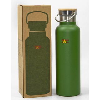 Bình giữ nhiệt nóng lạnh nắp gỗ - Cộng Cà Phê