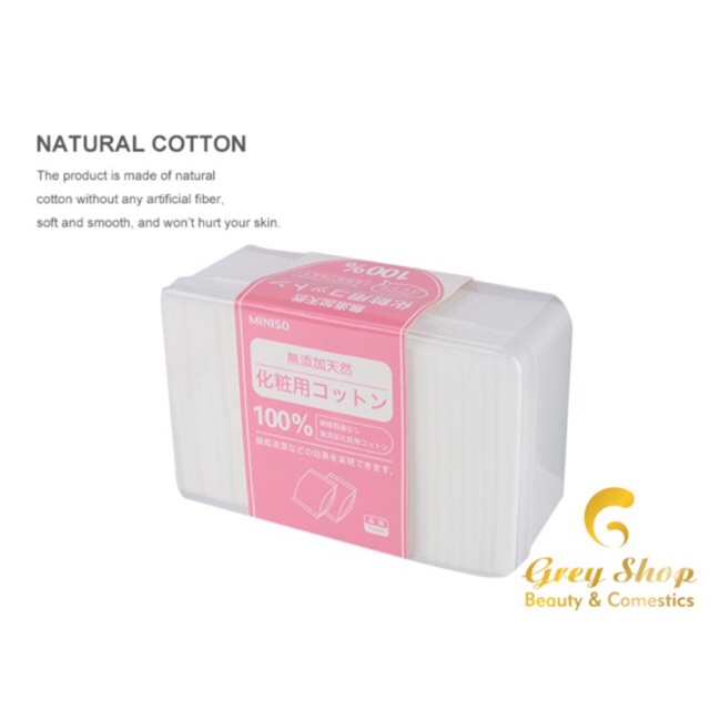 Bông tẩy trang 1000 miếng MINISO.