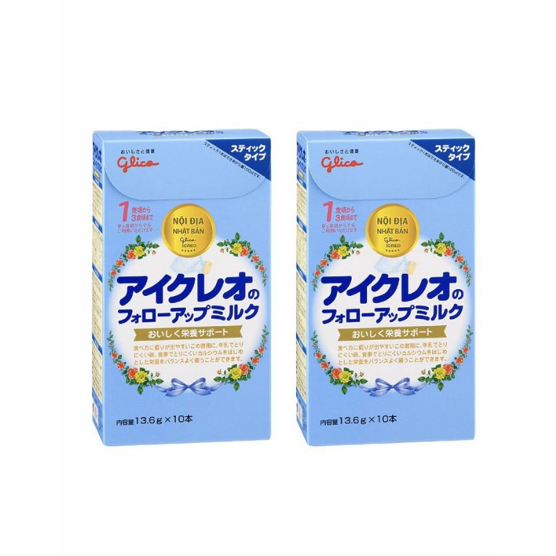 Glico Icreo số 1 hộp giấy cho bé từ 3-36 tháng tuổi ( 13.6g× 10 thanh)_ date 31/10/2021