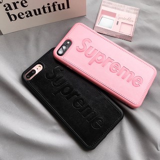 Ốp supreme da mềm 3 màu cho iphone