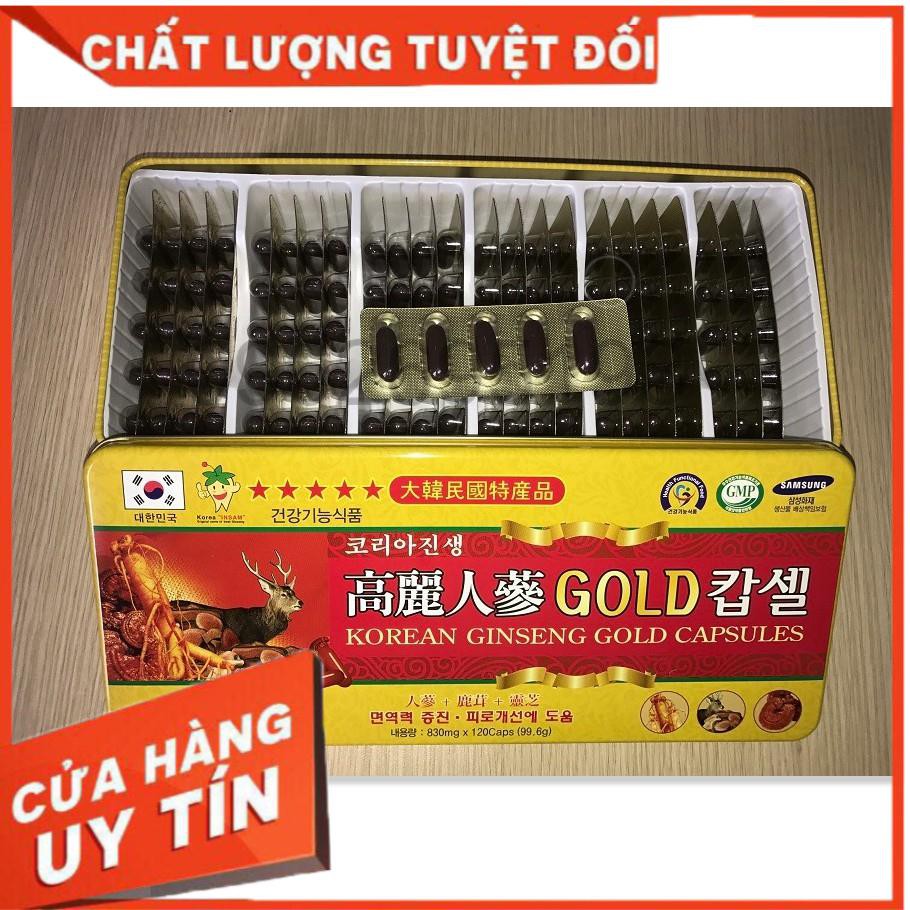 Viên đạm tổng hợp DONGWON Hàn Quốc 120 viên - 830mg (Korean Ginseng Gold Capsules)
