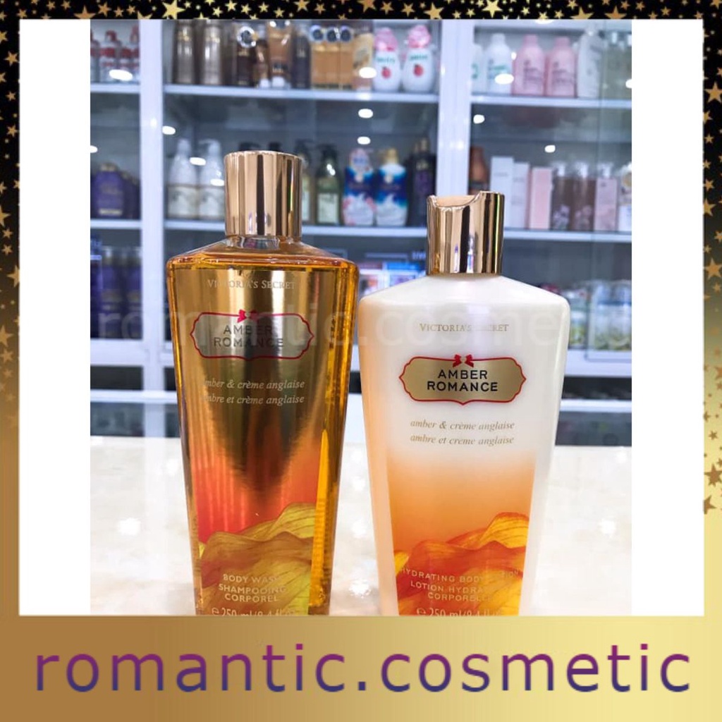 👑 L&G 💄Sữa tắm - Sữa Dưỡng Thể Victoria's Secret Amber Romance 250ml USA