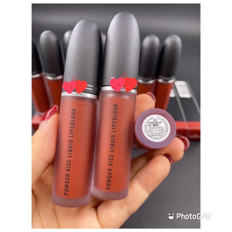 Son kem MAC powder kiss liquid lipcolour màu 982 Marrakesh mere