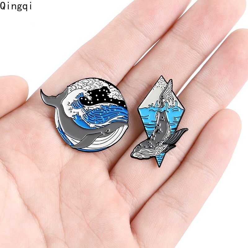 Trâm cài áo MISS ZOE hình cá voi hoạt hình đáng yêu