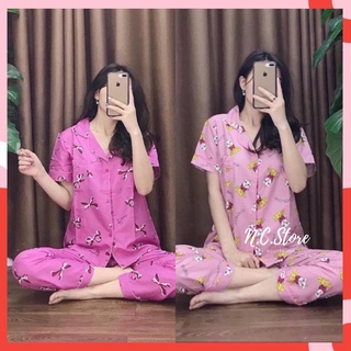 Bộ áo cộc quần dài chất kate mềm siêu đẹp