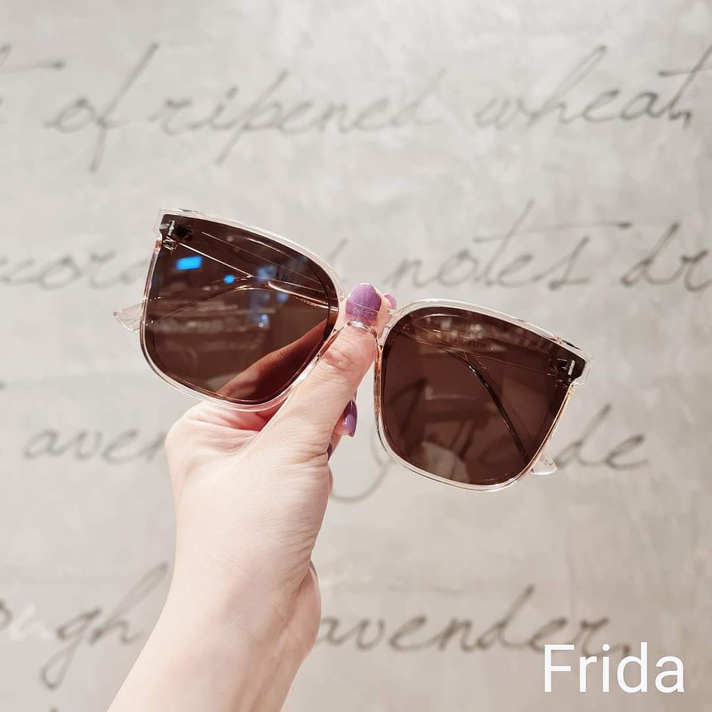 Kính râm nữ thời trang GM Frida 2024 chống tia UV400 tặng kèm bao da và khăn lau đựng kính