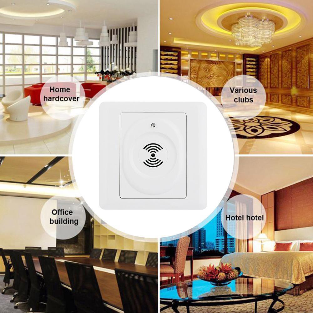 Công Tắc Điều Khiển Âm Thanh Và Đèn Led R6J1 Gắn Tường Tiết Kiệm Năng Lượng