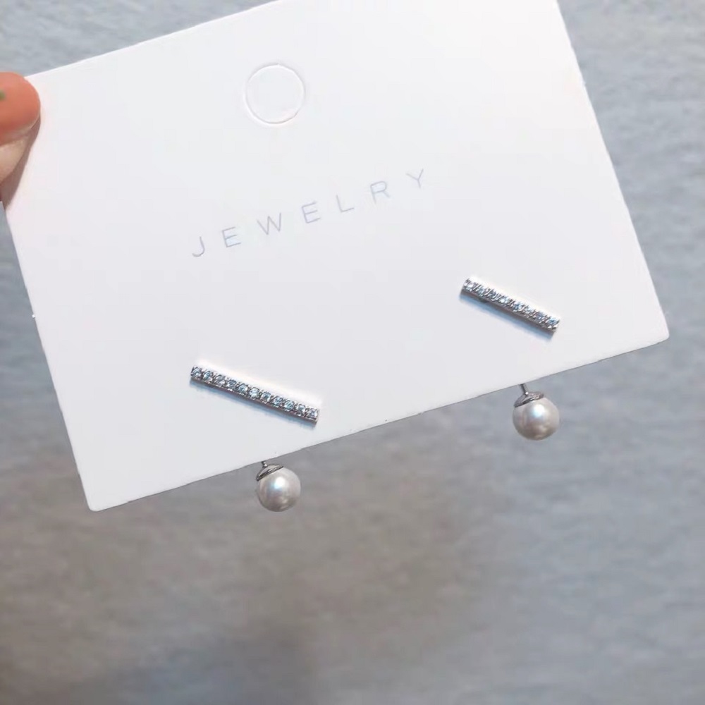 Đôi Bông Tai Chất Liệu Hợp Kim Mạ Bạc S925 Cho Nữ