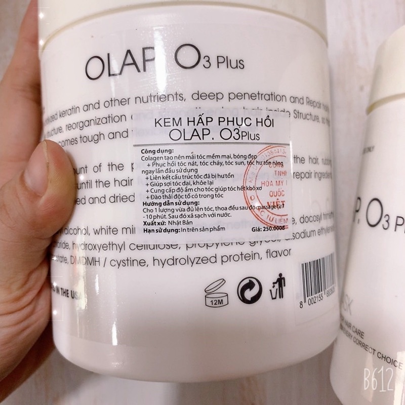 Hấp Dầu Olap.03 Plus Hấp Ủ Tóc Siêu Mềm Mượt 1000ml