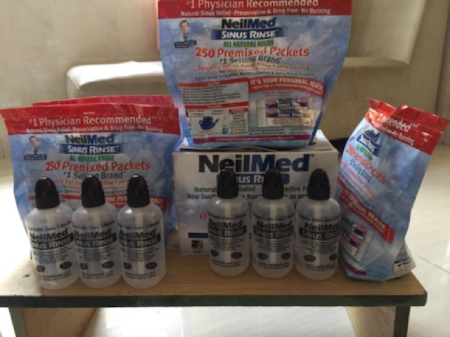 Sét rửa mũi neilmed sinus rinse( gồm 1 bình+ 50 gói muối) | BigBuy360 - bigbuy360.vn