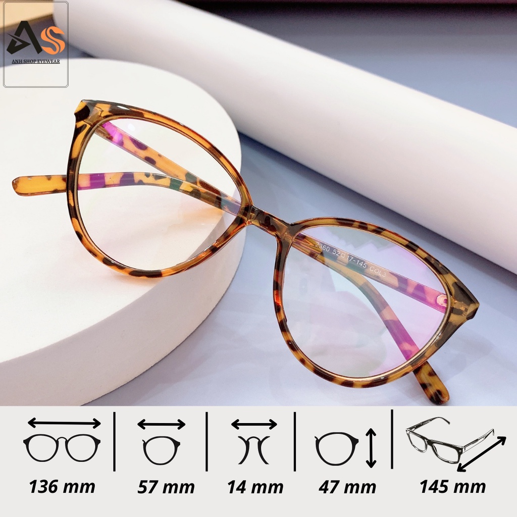 Kính mắt mèo nữ giới kiểu dáng thời trang dễ đeo 2360