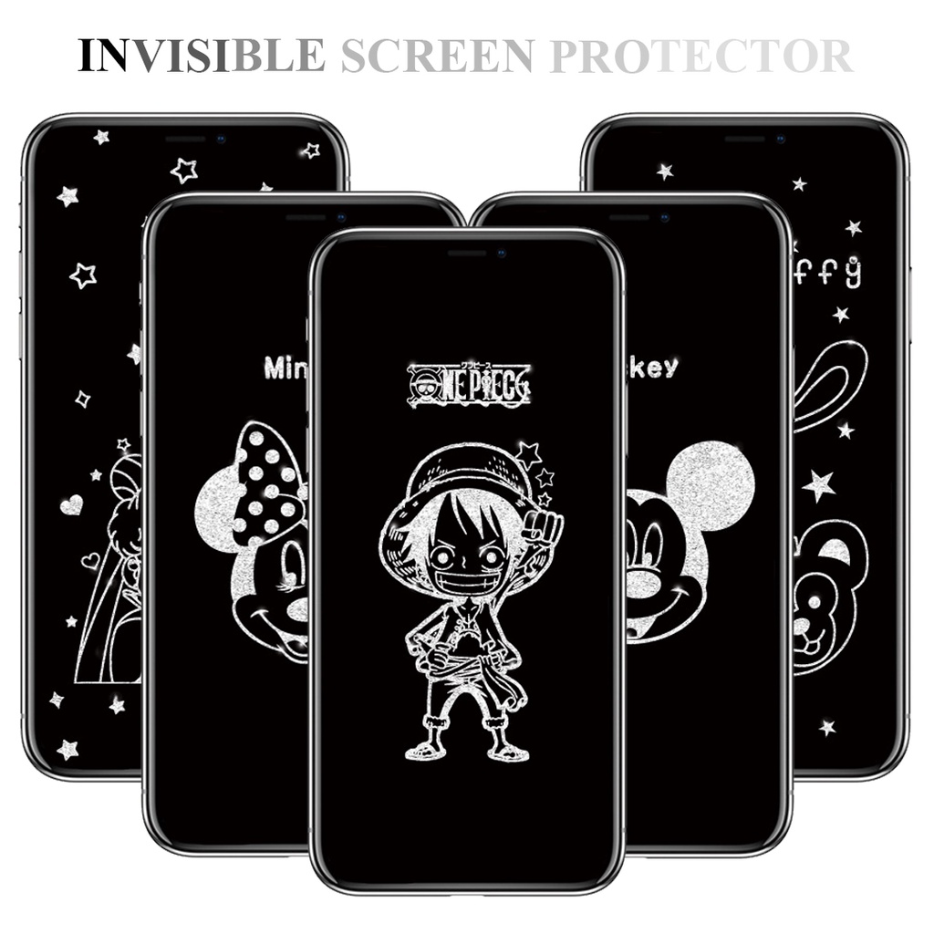 Kính Cường Lực 9H 6D Vô Hình In Hình Hello Kitty Cho iPhone 13 Pro Max 11 / 11Pro / 11ProMax 12 Pro Max XR XS Max