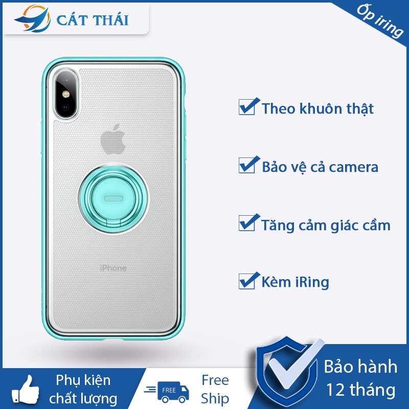 [ỐP LƯNG ĐIỆN THOẠI IPHONE] Vỏ điện thoại Ốp lưng kèm iring Baseus Bảo vệ camera  giá đỡ  iring có thể xoay 360 độ