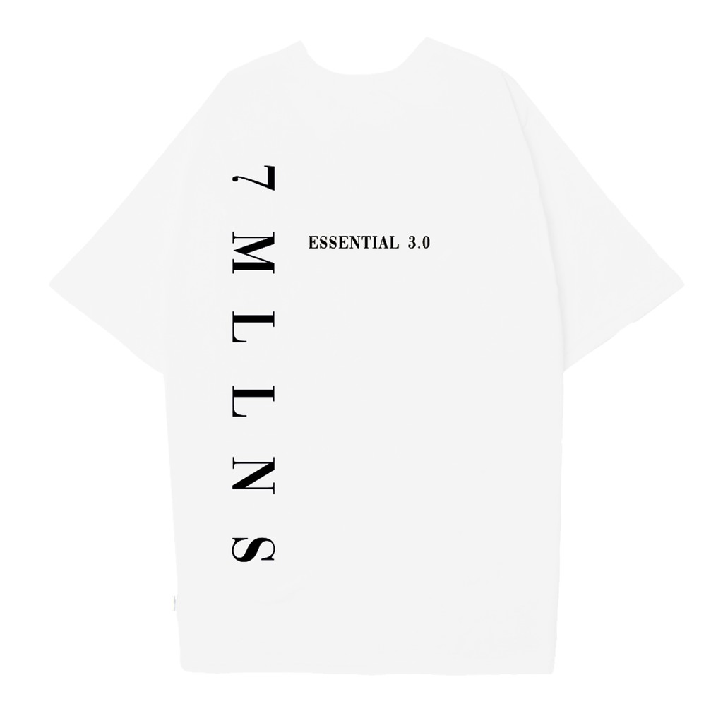 Áo thun 7millions Basic 3.0 Màu trắng Unisex Form oversize