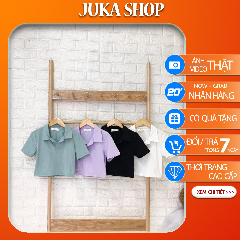 Áo croptop cổ đức nhiều màu hót 2020 ( hình shop tự chụp ) Juka Shop