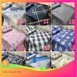 Trọn bộ chăn hè 5 món ga gối Poly