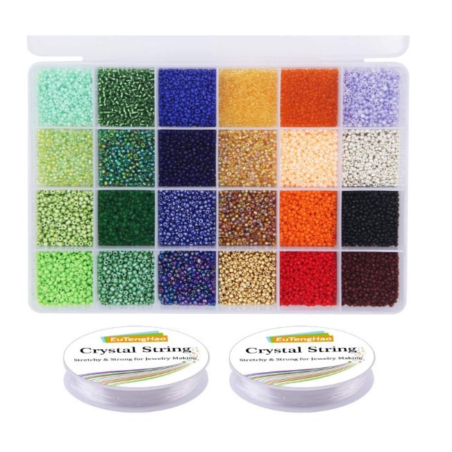 Hạt Thủy Tinh 2mm Làm Trang Sức Thủ Công