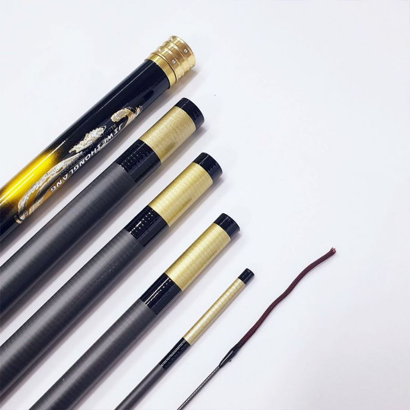 Cần câu đơn, câu đài, câu tay tiểu ngư vương 5H và 8H tặng ngọn, phao, trục - Mika fishing