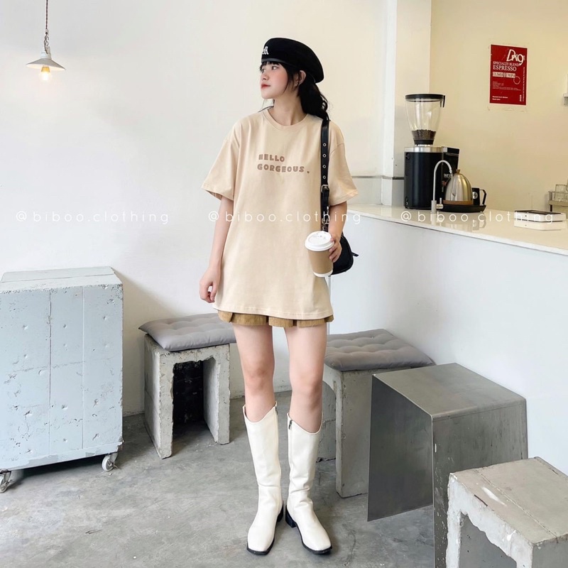 Áo phông 3D trắng hồng be PM11