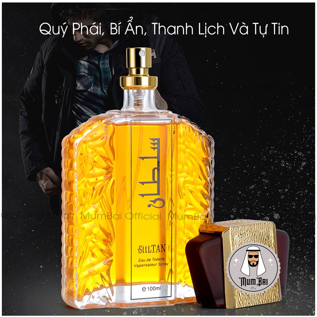 Nước hoa Dubai chính hãng, Tinh dầu nước hoa Dubai SULTAN cao cấp -100ml, Hương thơm sang trọng