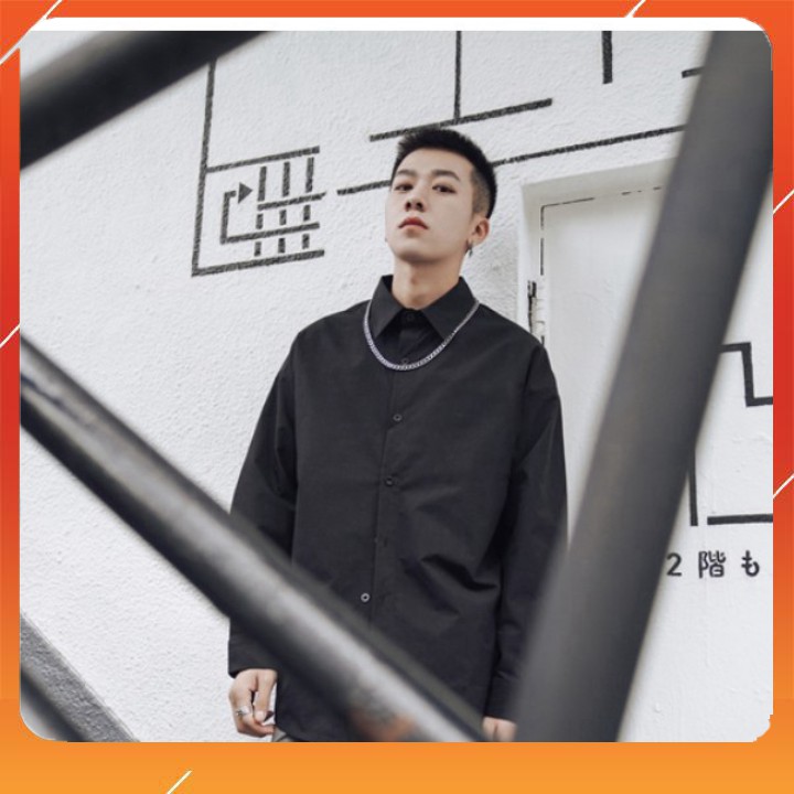 Áo Sơ Mi Đen Dài Tay Hàng Siêu Cấp, Chất Cực Đẹp - A9 | BigBuy360 - bigbuy360.vn