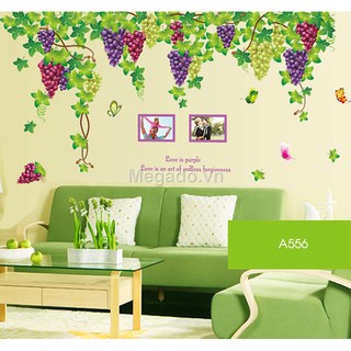 Decal tranh dán tường dàn nho loại to