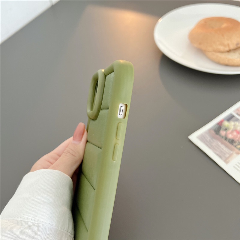 Ốp Điện Thoại Họa Tiết Áo Khoác Phao Có Giá Đỡ Cho iPhone 14 Pro Max 13 12 Pro Max 12 Pro 12 11 Pro Max 11