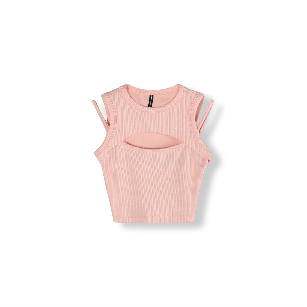 Áo Croptop Nữ Two Layers , Chất Vải Thun Gân Thoải Mái , WC000243 ,SOMEHOW