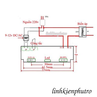 Mạch Timer Hàn Điểm Cell Pin 100A - BTA100