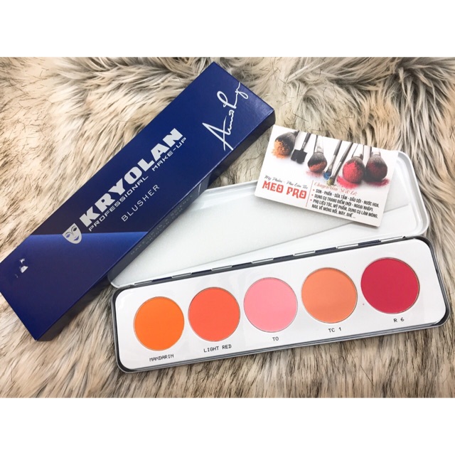 Bảng phấn má hồng Kryolan blush 5 ô