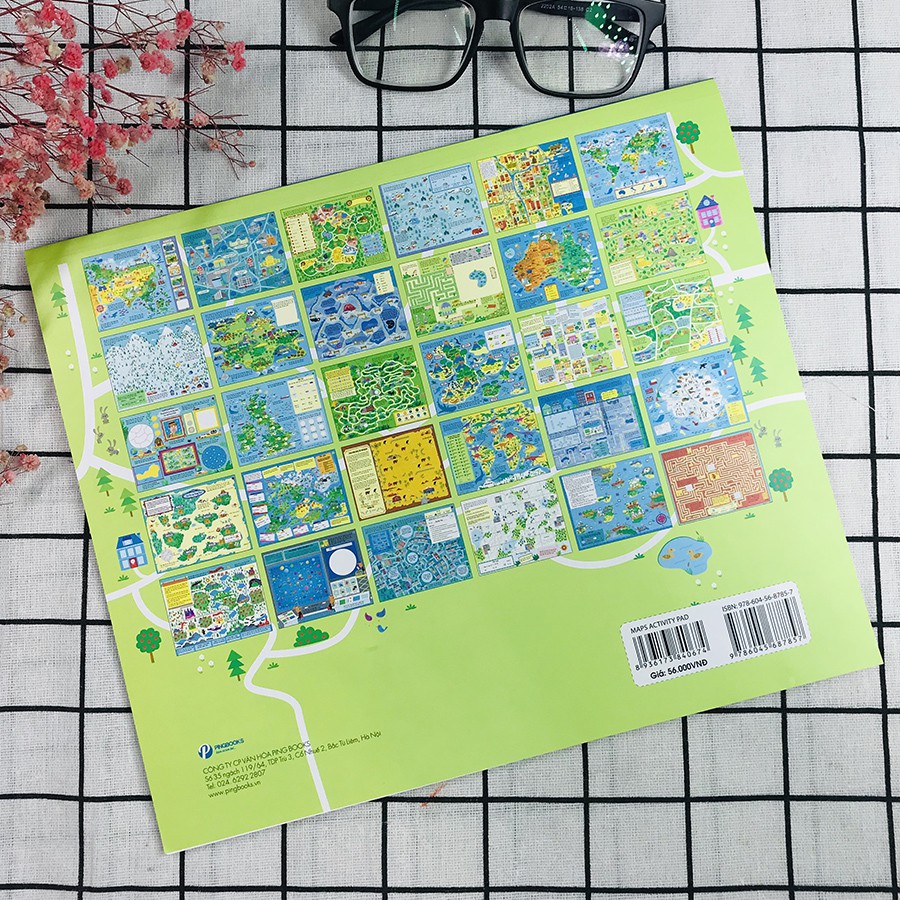 Sách - Cuốn Sách Khổng Lồ Về Trò Chơi Tư Duy - Maps Activity Pad - Dành Cho Bé Từ 5+