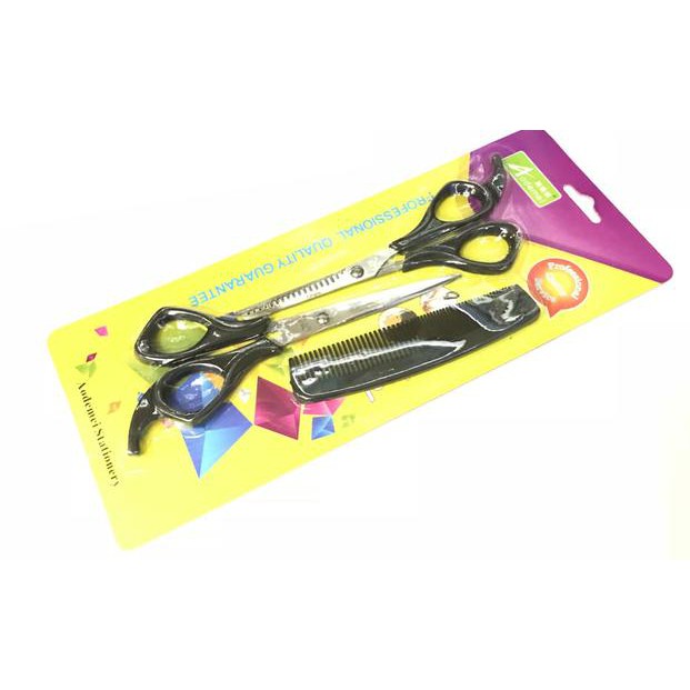 (hàng Mới Về) Bộ Dụng Cụ Cắt Tóc 3 Trong 1 Gồm Kéo Lược Và Lược Chất Lượng Cao | BigBuy360 - bigbuy360.vn