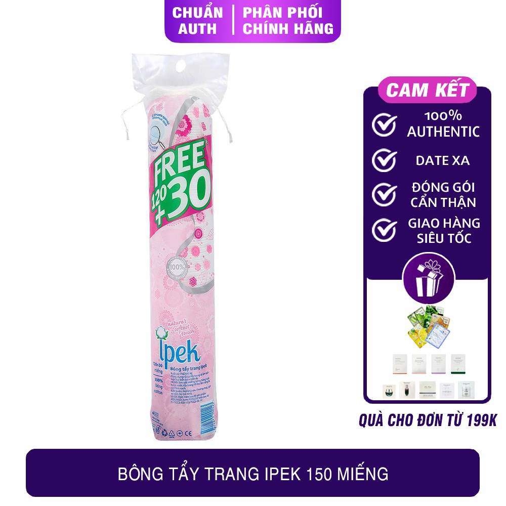 [150m] BÔNG TẨY TRANG IPEK Cotton Pads 150 Miếng Thổ Nhĩ Kỳ