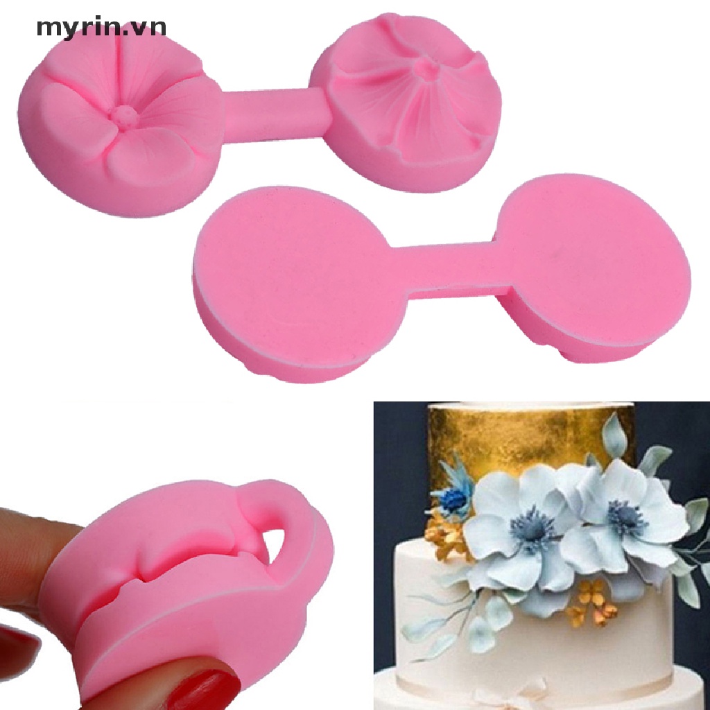 Khuôn Silicon Tạo Hình Hoa Hồng 3D Trang Trí Bánh
